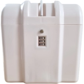 SEJF PRZENOŚNY SZYFROWANY na ZAMEK 3 CYFRY - KUFER SAFETY BOX PLAŻOWY CS 2582397 - BIAŁY SEJF PRZENOŚNY SZYFROWANY na ZAMEK 3 CYFRY - KUFER SAFETY BOX PLAŻOWY CS 2582397 - BIAŁY